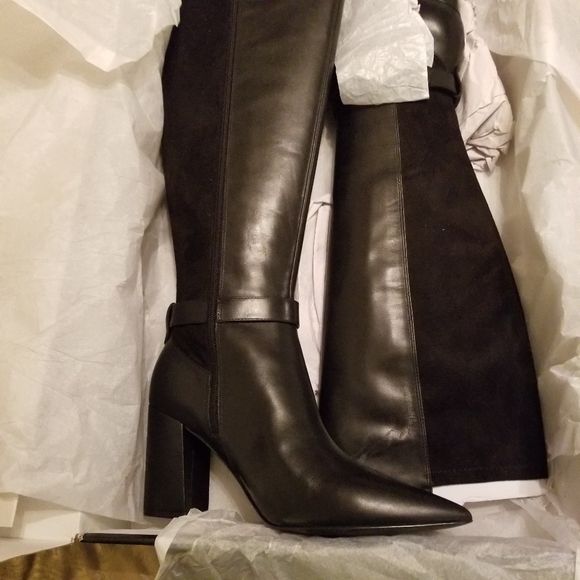 Leather boots